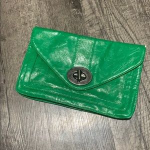 Vintage Green envelope crossbody bag